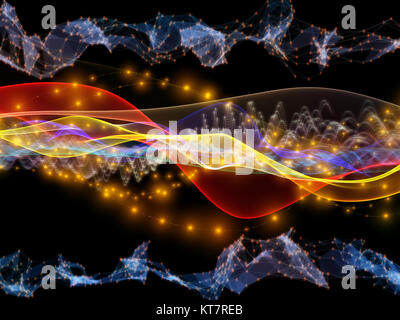 Glow of Wave Stock Photo