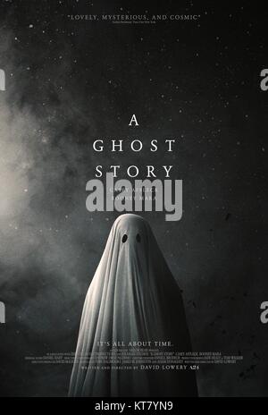 RELEASE DATE: July 7, 2017 TITLE: A Ghost Story STUDIO: Zero Trans Fat Productions DIRECTOR: David Lowery PLOT: In this singular exploration of legacy, love, loss, and the enormity of existence, a recently deceased, white-sheeted ghost returns to his suburban home to try to reconnect with his bereft wife. STARRING: Poster Art. (Credit Image: © A24/Entertainment Pictures) Stock Photo