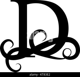 Capital Letter for Monograms and Logos. Beautiful letter Stock Vector ...