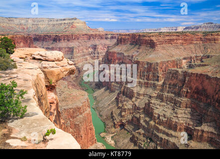 colorado river viewed from saddle horse trail at toroweap overlook in grand canyon national park, arizona Stock Photo