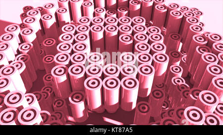 3d rendering cylinder backdrop. Stock Photo