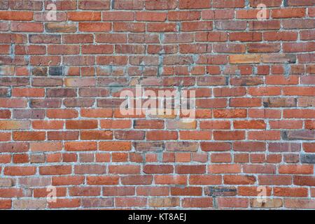 Old red brick wall texture background Stock Photo