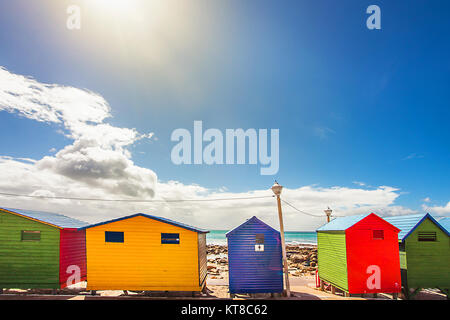 Beach houses in St.James South Africa Stock Photo