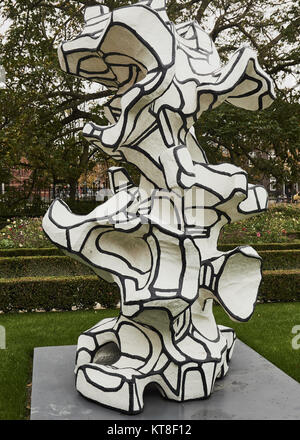 Sculpture by French artist Jean Dubuffet, Rijksmuseum gardens, Museumplein (Museum Square), Amsterdam, Holland Stock Photo