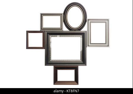 Variou types of frame on a white background Stock Photo