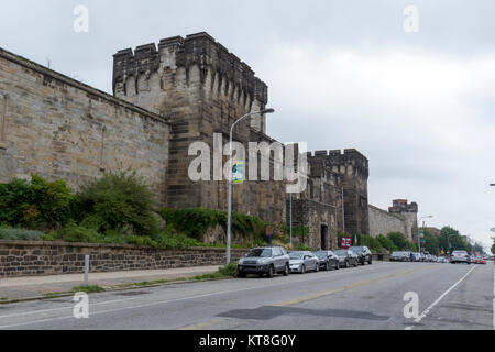 External view of the Eastern State Penitentiary Historic Site in Philadelphia, Pennsylvania, United States. Stock Photo