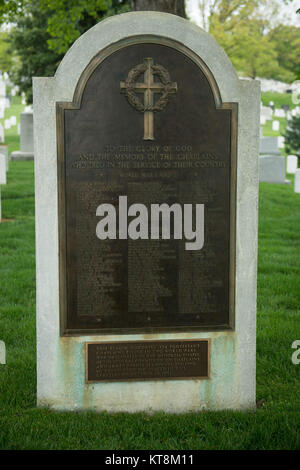 One of four monuments on Chaplains Hill, in Arlington National Cemetery ...