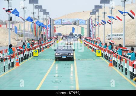 Ismailia, Cairo, Egypt. 12th Jan, 2007. Egyptian President Abdel-Fattah al-Sisi takes part during the opening of a number of development projects in the Suez Canal area in Ismailia, Egypt, on December 23, 2017 Credit: Egyptian President Office/APA Images/ZUMA Wire/Alamy Live News Stock Photo