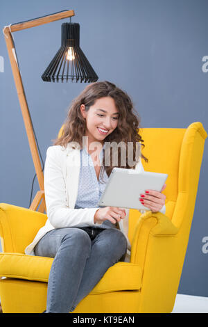 startup business, software developer working on computer at modern office Stock Photo