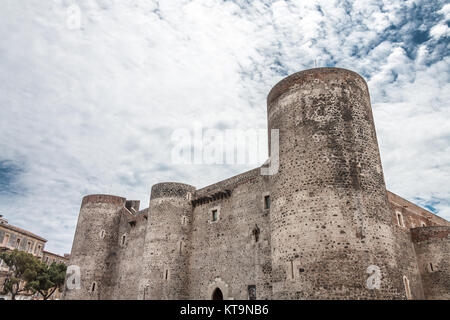 Castello Ursino (Bear Castle), also known as Castello Svevo di Catania, is a castle in Catania, Sicily, southern Italy. Stock Photo