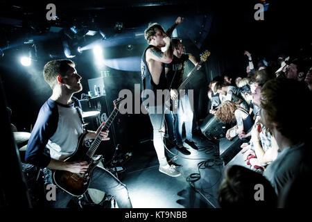 The British metalcore band Architects performs a live concert at Vulkan ...