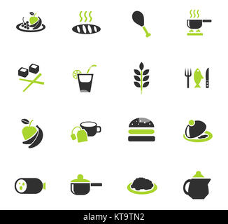 food and kitchen icon set Stock Photo