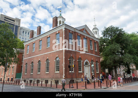 Old City Hall, Independence Hall National Historic Park in Philadelphia, Pennsylvania, United States. Stock Photo