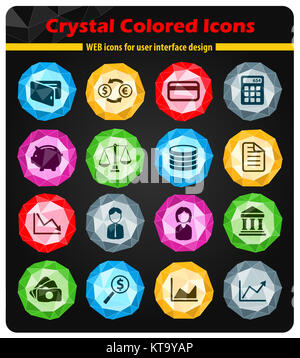 Finance simply icons Stock Photo