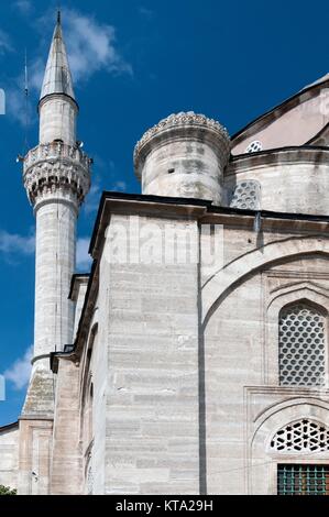 SEPTEMBER 24,2010 BABAESKI TURKEY.View from outside of The Semiz Ali Pasha Mosque in Babaeski district of Kırklareli province. Stock Photo