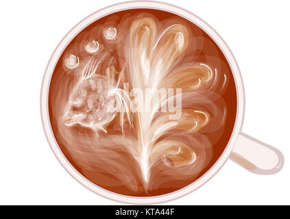 coffee art Stock Photo