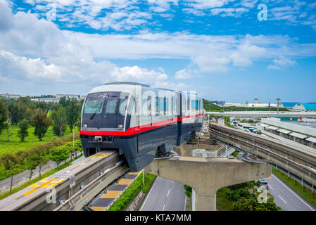 Yui Rail Naha City Monorail Stock Photo