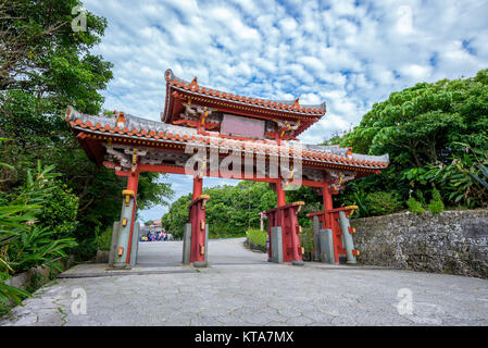 Shureimon, a gate in the Shuri Stock Photo