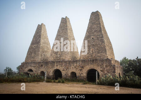 Pozos de Mineral miners town in Mexico Stock Photo