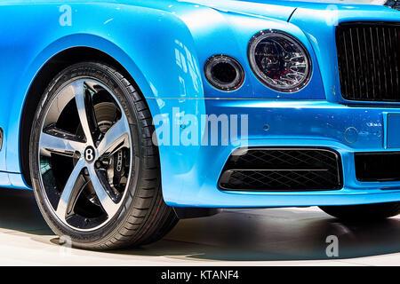 Frankfurt, Germany - September 12, 2017: 2017 Bentley Mulsanne presented on the 67-th Frankfurt International Motor Show(IAA) in the Messe Frankfurt Stock Photo