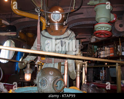 Themed restaurant, Nautilus, submarine style, Neukamp, Ruegen island, Mecklenburg-Western Pomerania, Baltic Sea, Germany, Europe Stock Photo