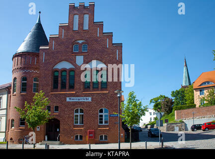 District court at Bergen, Ruegen island, Mecklenburg-Western Pomerania, Baltic Sea, Germany, Europe Stock Photo