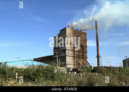 air pollution from factories in ethiopia Stock Photo