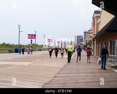 boardwalk atlantic jersey usa winter alamy