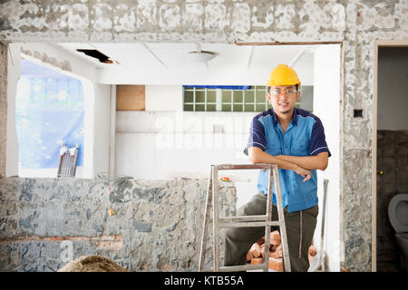 Workman portrait Stock Photo