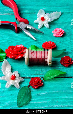 needlework in spring style Stock Photo