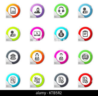 role model concept with icon set with big word or text on center vector ...