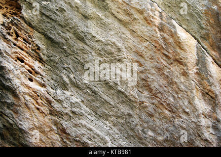 Prehistoric rock carving (petroglyph) in Gobustan, Azerbaijan Stock Photo