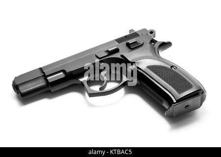 Handgun isolated on white background Stock Photo - Alamy