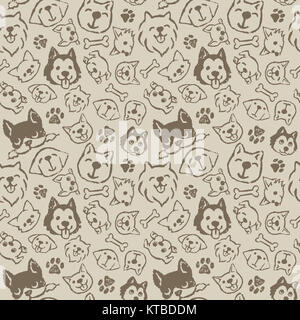 Dog pattern design Stock Photo