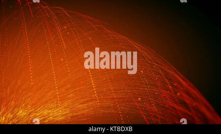 Abstract background with particles rain Stock Photo