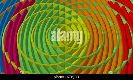 Intersecting colorful circles Stock Photo