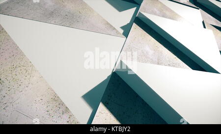 Corporate background consisting of realistic triangles Stock Photo