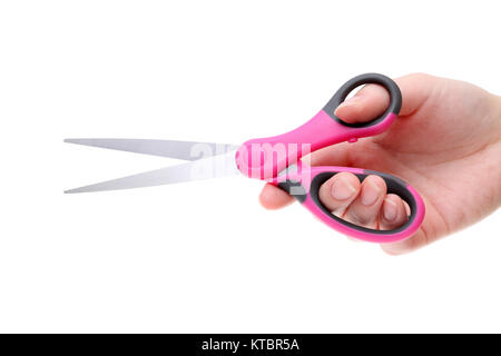 Small Pink Child Scissors Isolated On White Background Stock Photo, Picture  and Royalty Free Image. Image 34460751.