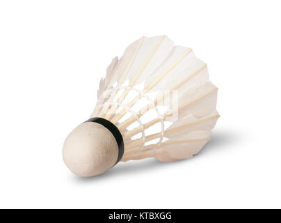 Lying feather shuttlecocks Stock Photo