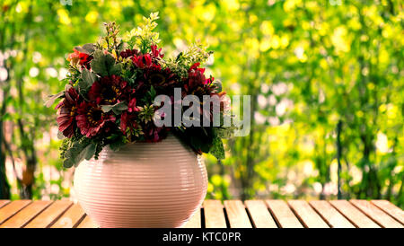 Classic flowers in the vase Stock Photo
