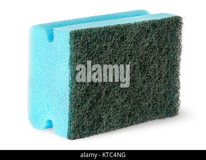 Sponge for washing dishes with felt on the side Stock Photo