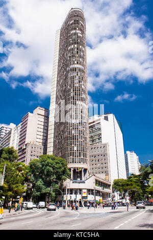 SAO PAULO, BRAZIL - APRIL 17, 2015: Edificio Italia building in Sao Paulo, Brazil. Italy Building is a 168 metre tall 46 story skyscraper. Stock Photo
