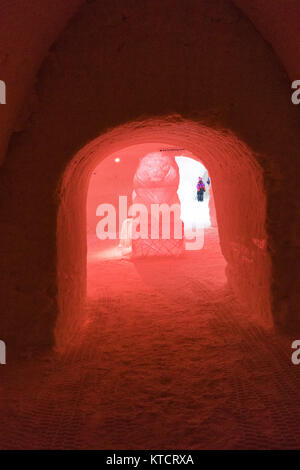 The Snow Village, owned by Lapland Hotels at Kittila, Lapland in Finland Stock Photo