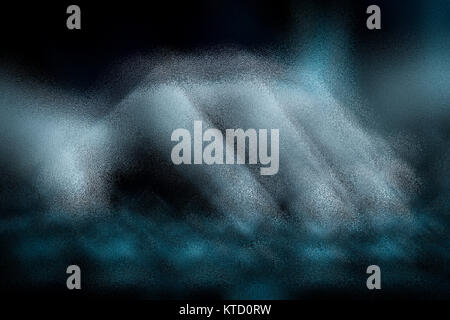Human hand on keyboard,isolated, selective focus, shallow depth of field, concept of work & technology. Shot with motion blur effect. Stock Photo