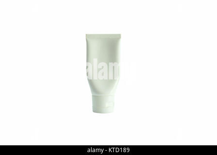 Cream tube isolated on white background Stock Photo