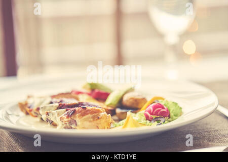 mixed food in modern restaurnat , holiday concept Stock Photo