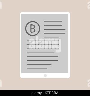 bitcoin trading design, vector illustration Stock Vector
