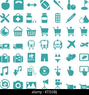 Vector icon set Stock Vector