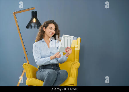 startup business, software developer working on computer at modern office Stock Photo