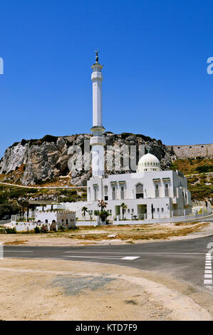 Ibrahim-al-Ibrahim Mosque, The King Fahd bin Abdulaziz al-Saud Mosque in Gibraltar Stock Photo